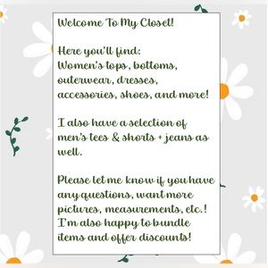 Welcome to my closet!